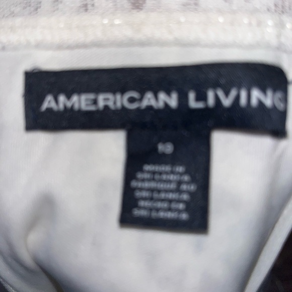 American Living White Lace Dress, Size 10 - Picture 4 of 6